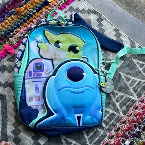 STARS THE MANDALORIAN KIDS 16” backpack ~ used for 1 year by my senior! Sold out